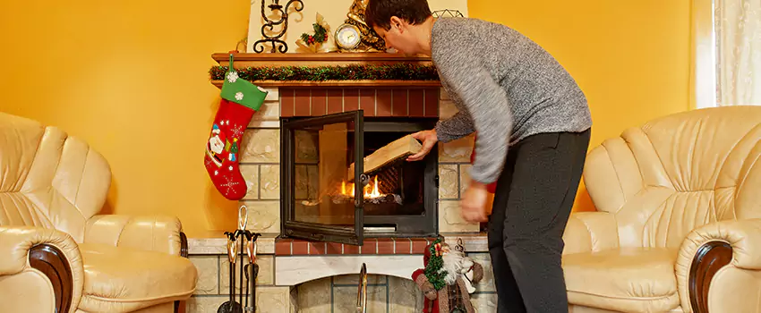 Rusted Metal Fireplace Restoration in East Hill-Meridian, Washington